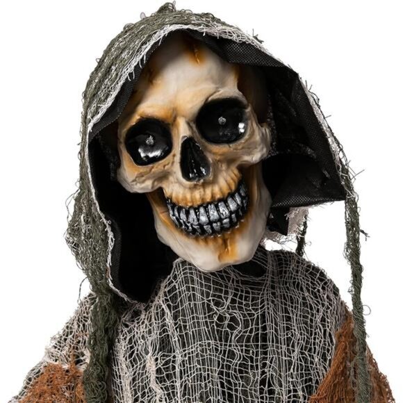JOYIN 67" Halloween‎ Decorations Outdoor Life Size Animatronics Grim Reaper with - Picture 3 of 7